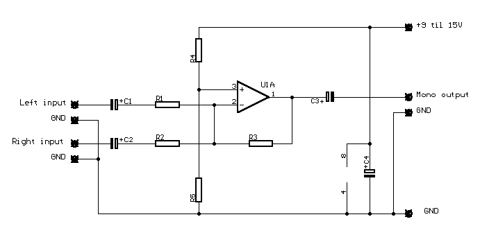 Stereo To Mono Circuit Diagram